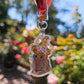 Black Cat with Witch Hat Acrylic Keychain