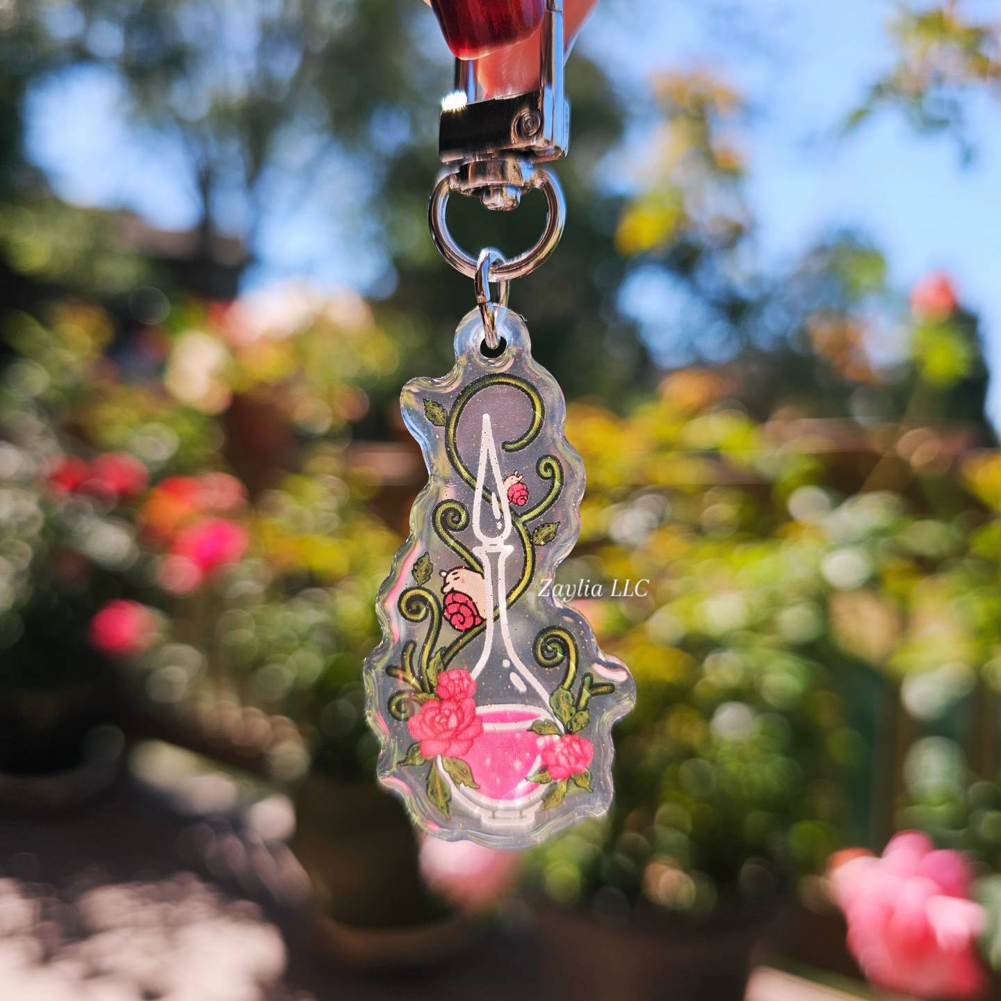 Rosewater Potion Acrylic Keychain